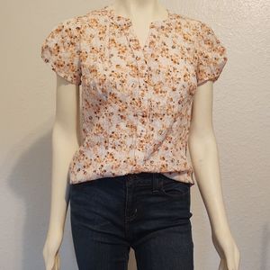 Floral Button Ditsy Floral Cottagecore Country Cowgirl Blouse Laura Scott